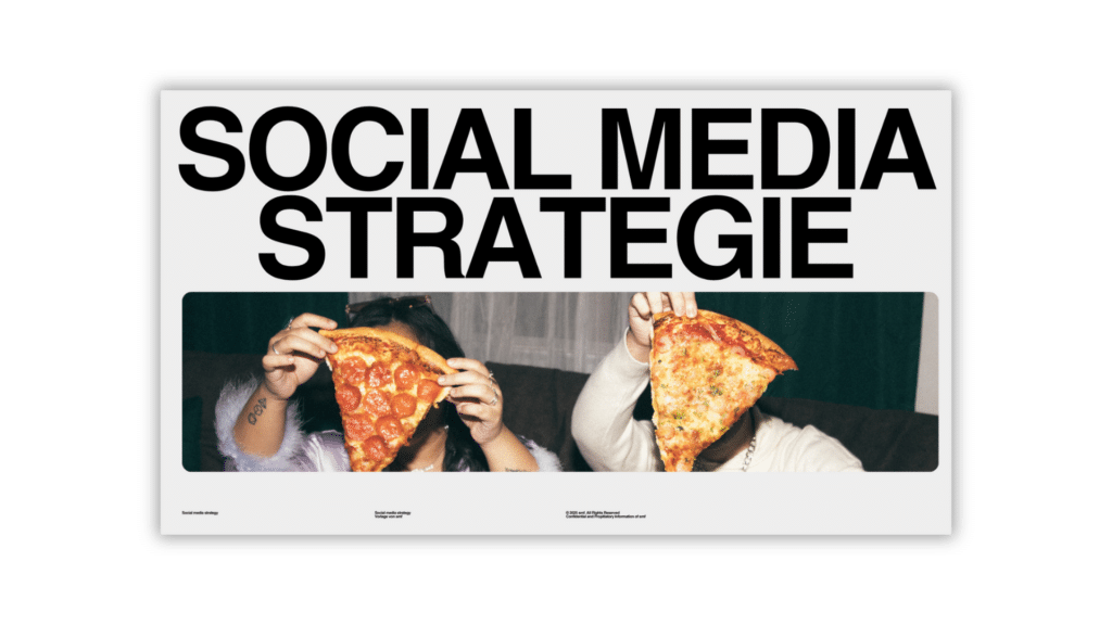 Social Media Strategie Layout